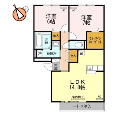 セレーノ壱番館 302の間取り図