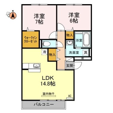 セレーノ壱番館 303の間取り図