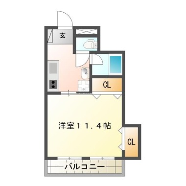 カリーノ パラッツォ 102の間取り図