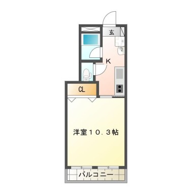 カリーノ パラッツォ 201の間取り図