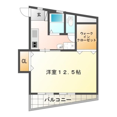 新浜本町 マンション 1K 203の間取り図