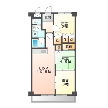 第19柴田マンション 705の間取り図