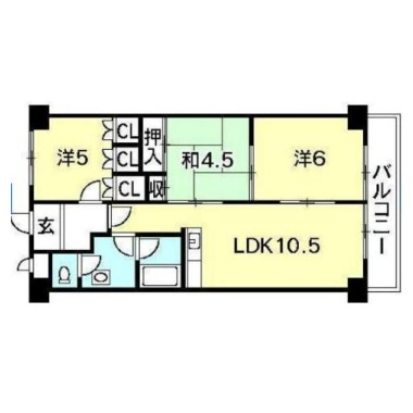 第19柴田マンション 903の間取り図