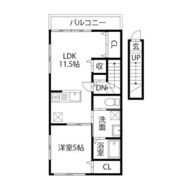 ピース・シュランク 205の間取り図