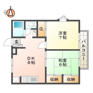 エクセレントアリエスカ 203の間取り図