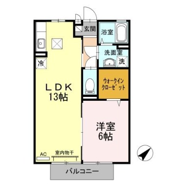 セジュール川南 103の間取り図