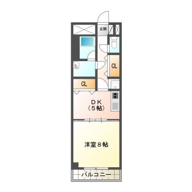 マイム21 212の間取り図