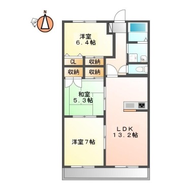 マイム21 304の間取り図