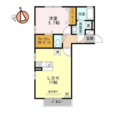 シェーネ ブルク 203の間取り図