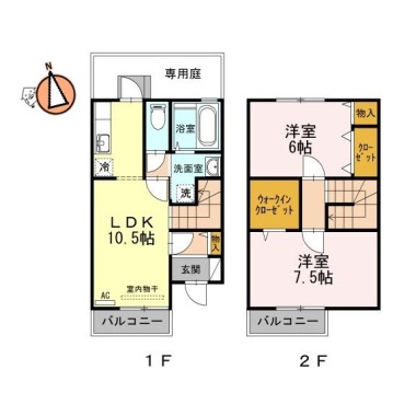 オーキッドコート A-3の間取り図