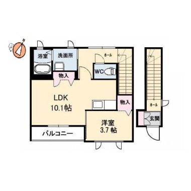 ディアス昭和 201の間取り図