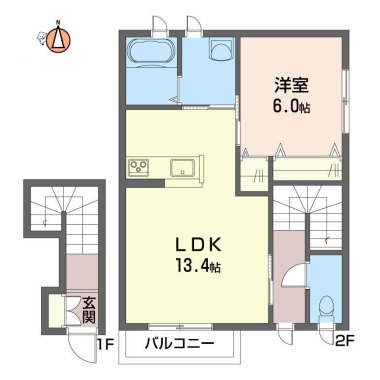 パインヴィレッジ 203の間取り図