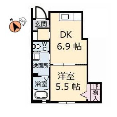 セキュアコート 102の間取り図