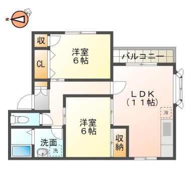 グリーンビューハイツ 101の間取り図