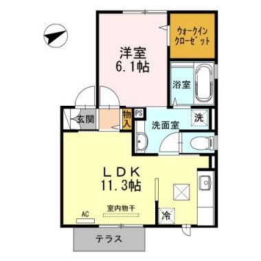 グラン・カネイII 101の間取り図