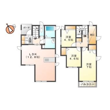 シャーメゾンMORI Eの間取り図