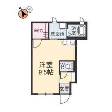 シャーメゾン山城 101の間取り図