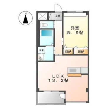 ベルクレール東吉野 303の間取り図