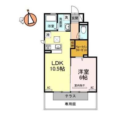 エムブルク 106の間取り図
