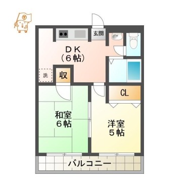 ロータスワゼル 602の間取り図