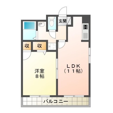 ロータスワゼル 603の間取り図