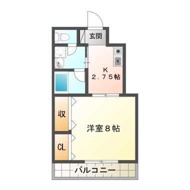 カーサフォレスタ 101の間取り図