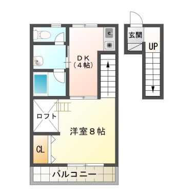 カーサフォレスタ 202の間取り図