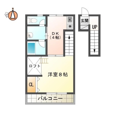 カーサフォレスタ 203の間取り図