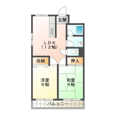 シャレーヴァンテアン 101の間取り図