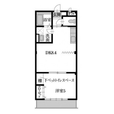 ピースST・レオボルト 101の間取り図