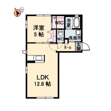 シャーメゾンリヴェールB棟 106の間取り図
