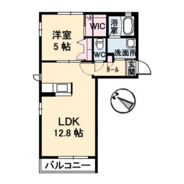 シャーメゾンリヴェールB棟 206の間取り図