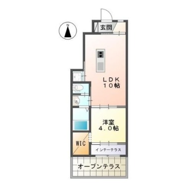 レーグル1番館 101の間取り図