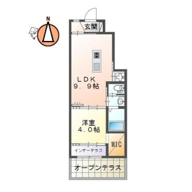 レーグル1番館 103の間取り図