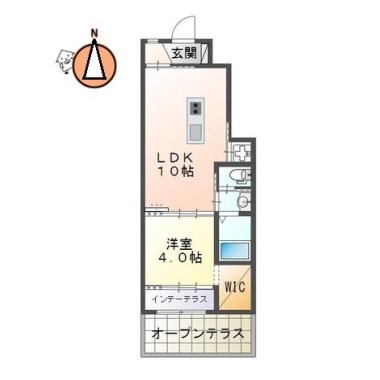 レーグル1番館 106の間取り図