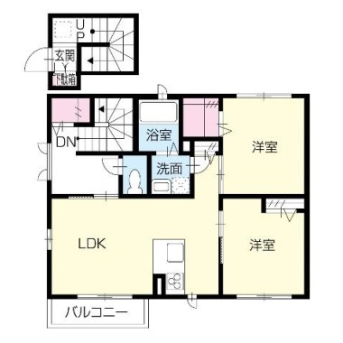 プロヌーブ佐古 202の間取り図