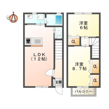 ナトゥラヴィータ五番館 103の間取り図