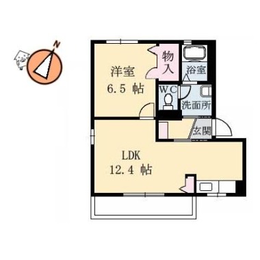 リッシュ良庵 III 106の間取り図