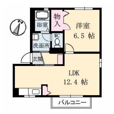 リッシュ良庵 III 207の間取り図