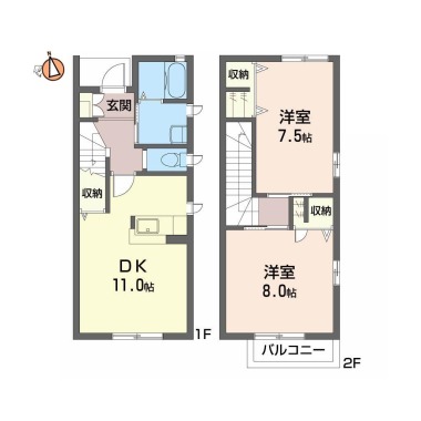 シャーメゾン III番館 101の間取り図