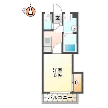 アトリエ蔵本 205の間取り図