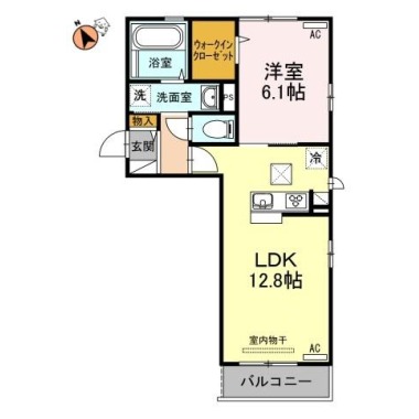 アモーレ 301の間取り図