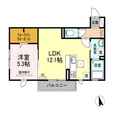 浜の前ガーデン 103の間取り図