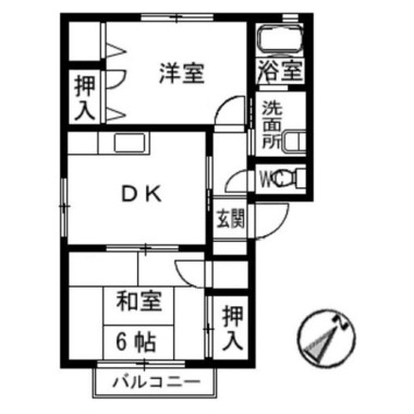 フォーレス ジャルダン 102の間取り図