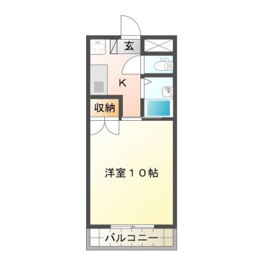 南昭和町 マンション 1K 202の間取り図