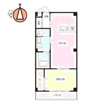 ピース・メイク・ア・ウィッシュ 303の間取り図