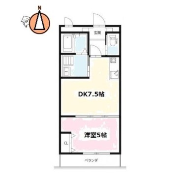 ピースリベルタ Kitasako C棟 301の間取り図