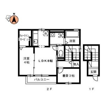 シェルマーレ中州 201の間取り図