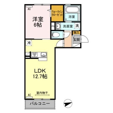 フトゥーロ 303の間取り図