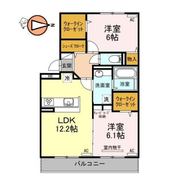 フトゥーロ 305の間取り図